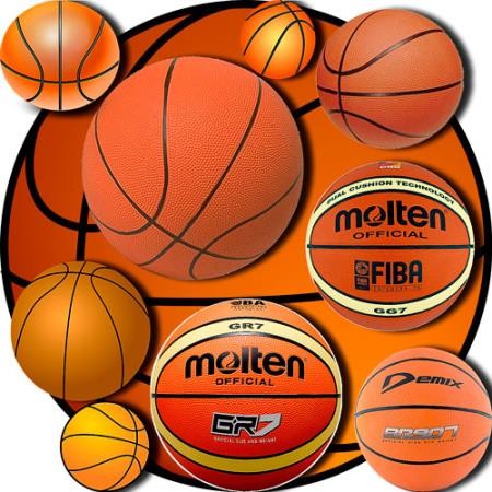 Png для фотошопа - Баскетбольные мячи