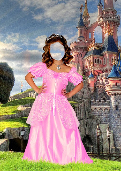 Девочка в костюме принцессы - Костюм для фотомонтажа